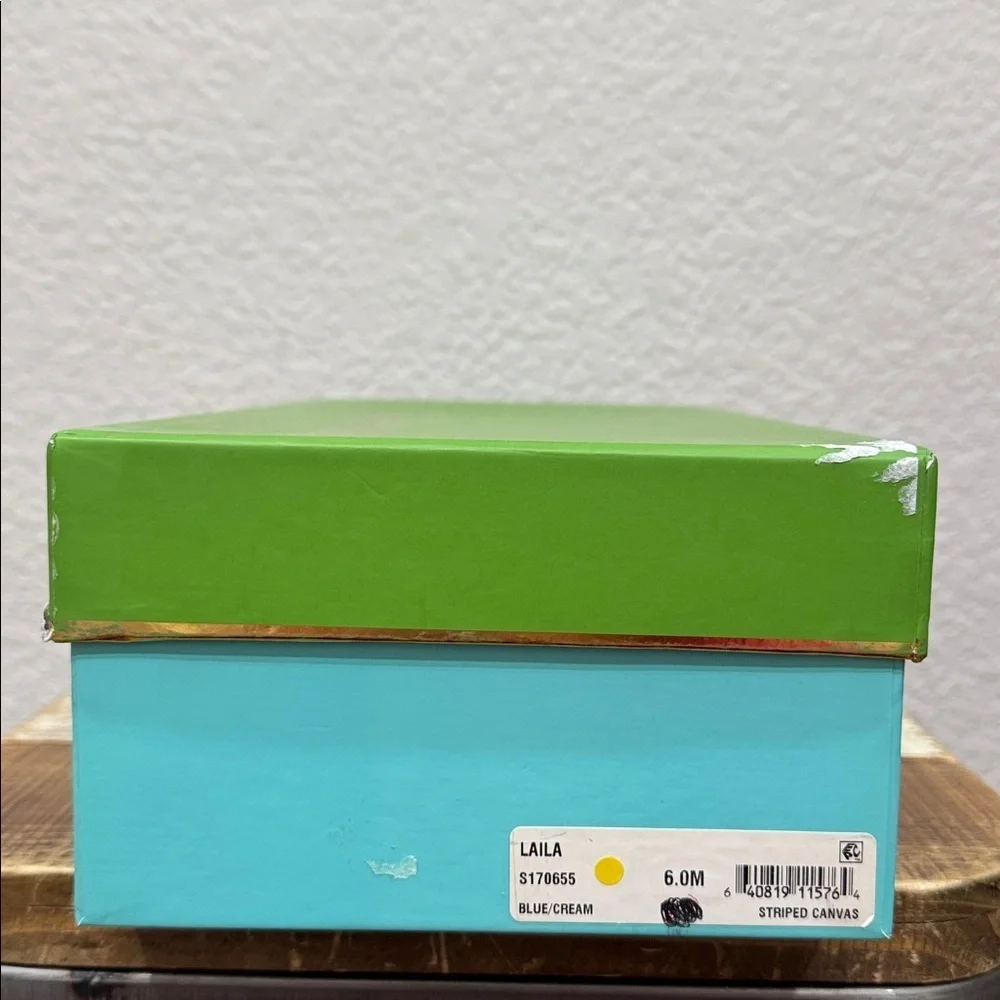 Kate Spade Laila Striped Espadrille Mule Size 6